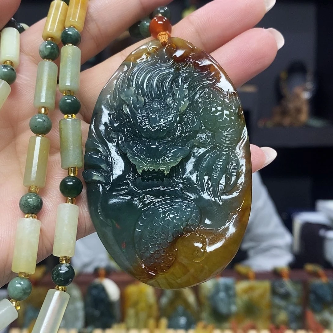 未镶嵌岫玉挂件吊坠