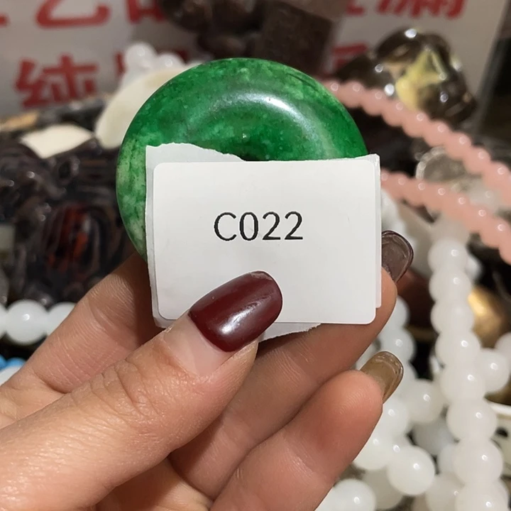 万***红瓷片好022号工艺品