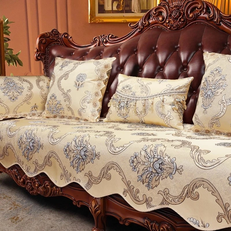 索菲娜欧式沙发垫防滑四季款沙发坐垫2025新款高档沙发盖布靠背巾