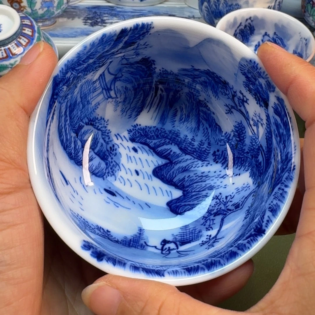 陶瓷景德镇纯手绘茶具圆圆290