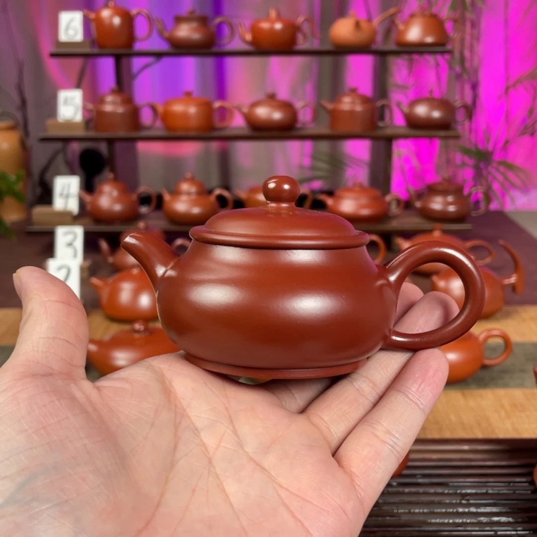 @***弟茶壶紫砂朱泥明炉110cv