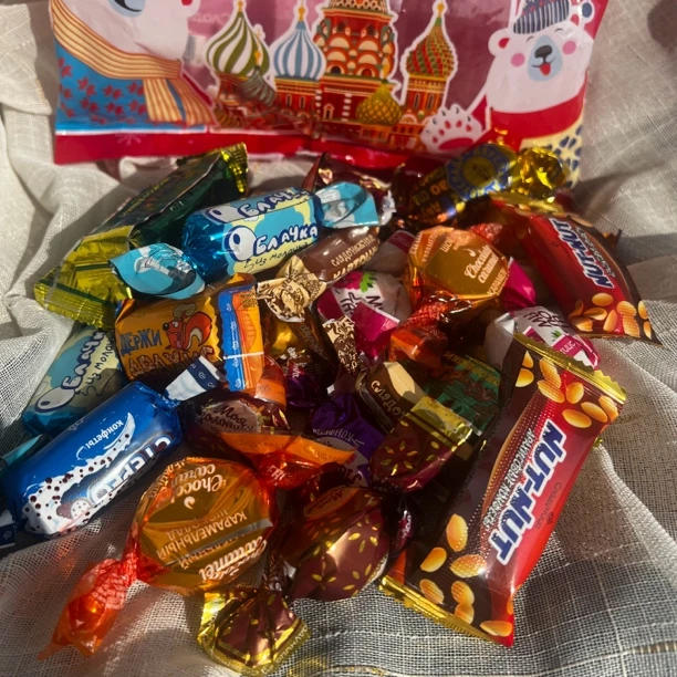 俄罗斯进口多种口味混合糖500g/袋（包装/口味随机）什锦糖糖果