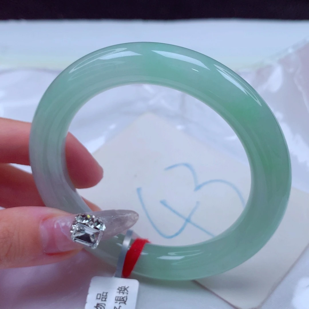 翡翠手镯未镶嵌天然缅甸翡翠A货手镯 