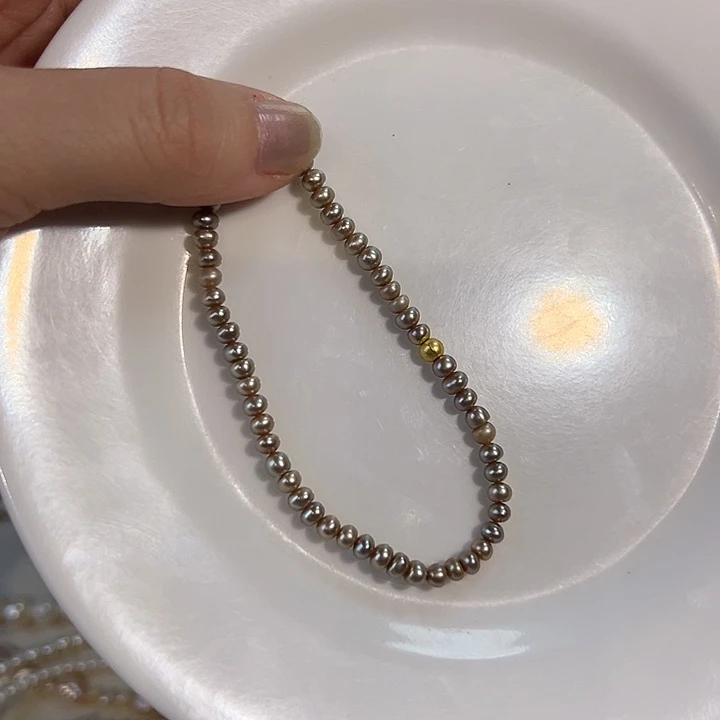 未镶嵌淡水珍珠耳饰w****～