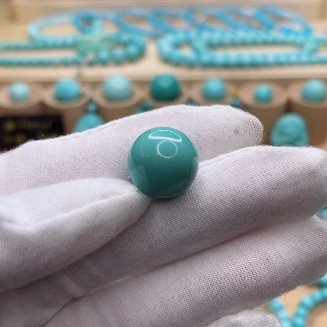 绿松石未镶嵌珠宝奇石15mm