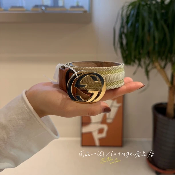 95新 GUCCI/古驰 尚品一阁/金扣腰带