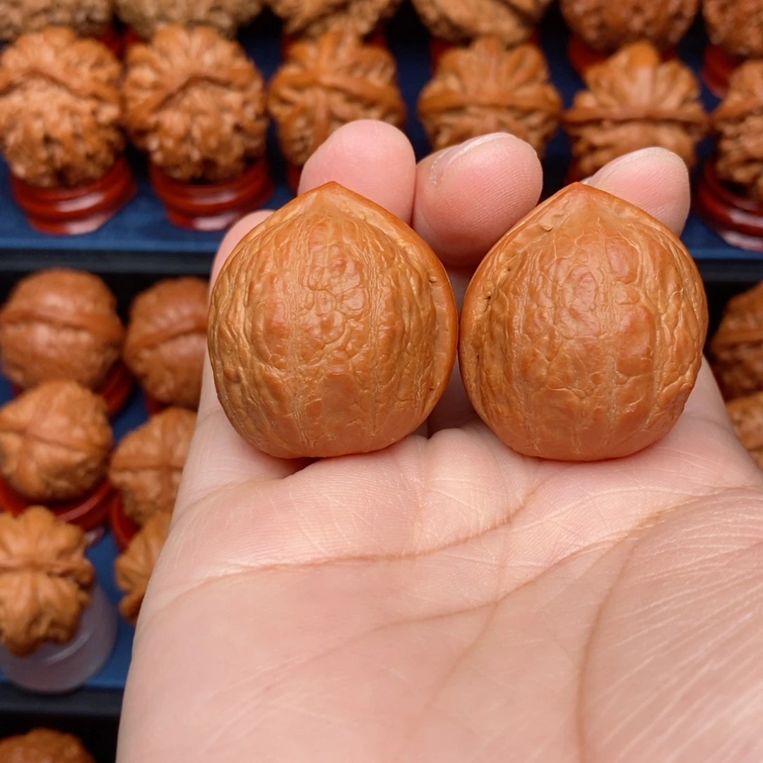 把件文玩核桃༺***༻手捻寿桃