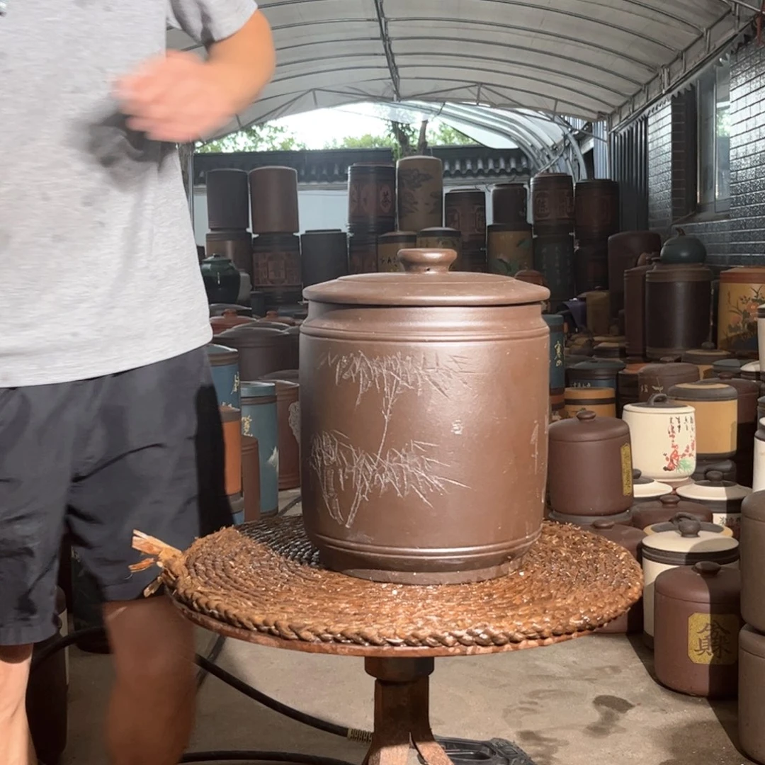 紫砂茶叶罐10 饼茶叶罐