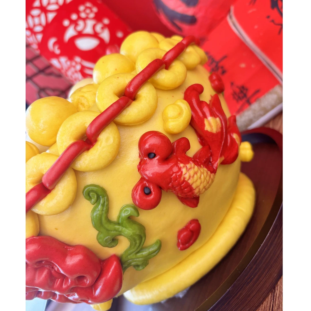 【招财进宝】胶东特产马年寿桃花馍礼盒新年花饽饽