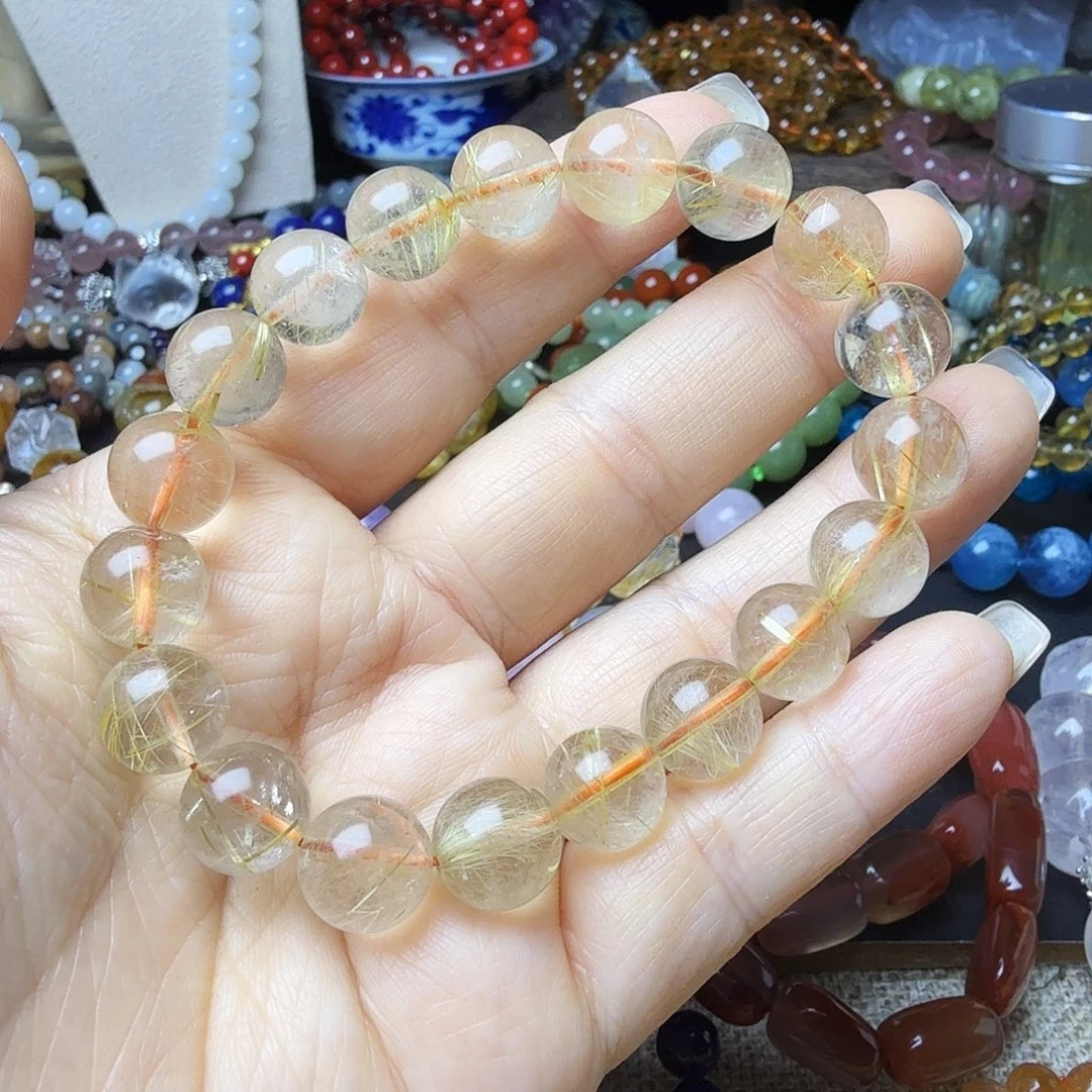 未镶嵌手链水晶发晶手链