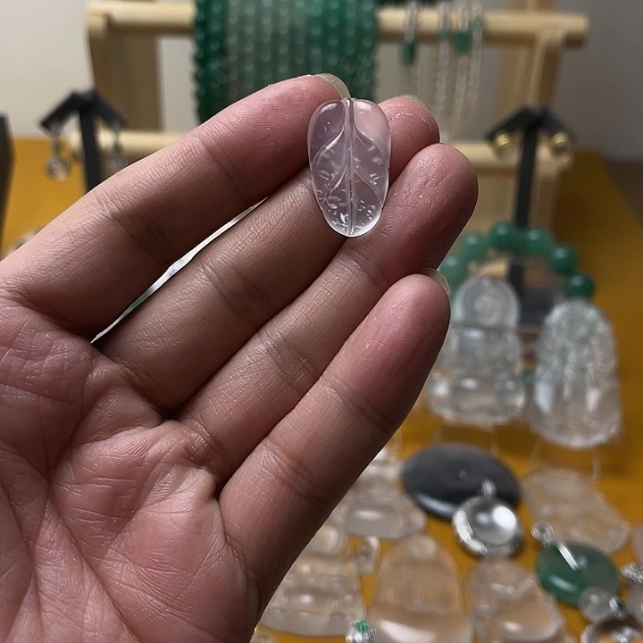 石英质玉叶子未镶嵌