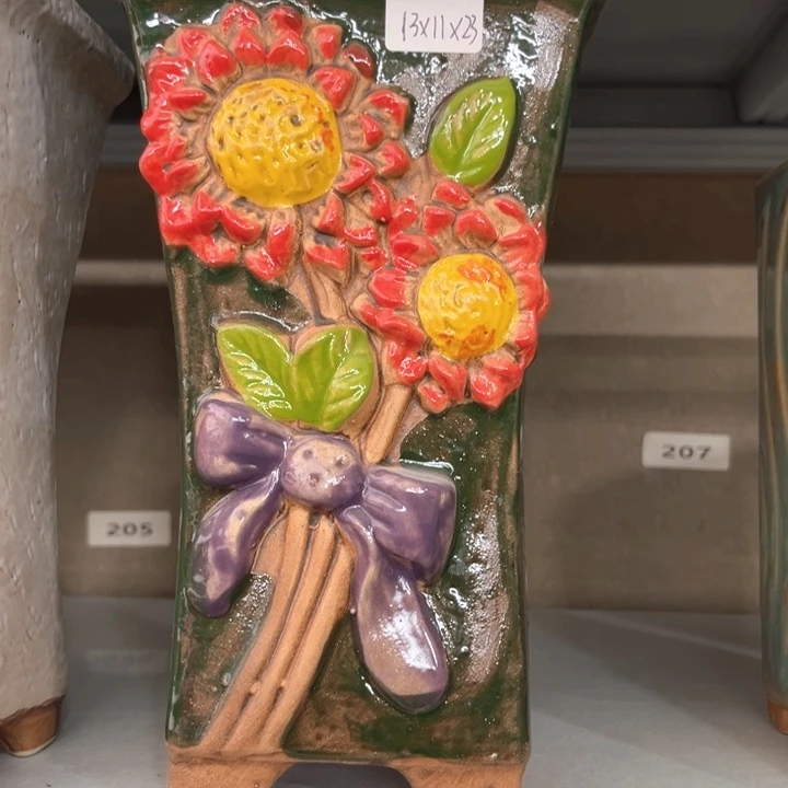 紫砂花盆粗陶材质多肉花盆