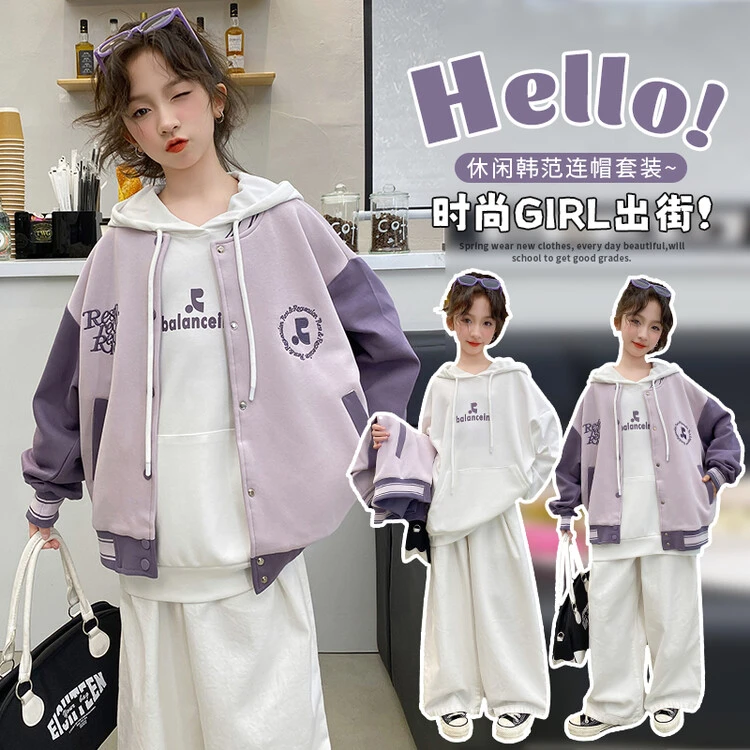 春秋款女童棒球服外套