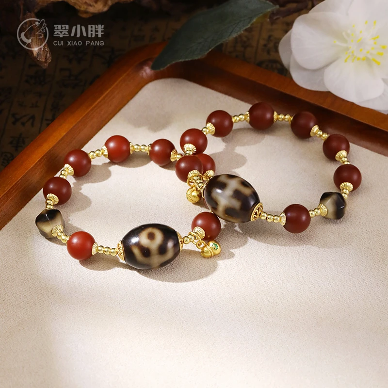 翠小胖二号店 贵人虎牙玛瑙手串CTZA281 多样性发1