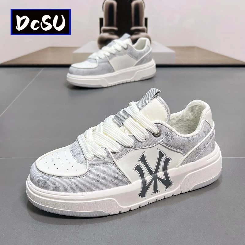 【香港DcSU&Shoes官方正品】高档轻奢潮牌小白鞋百搭厚底增高休闲鞋