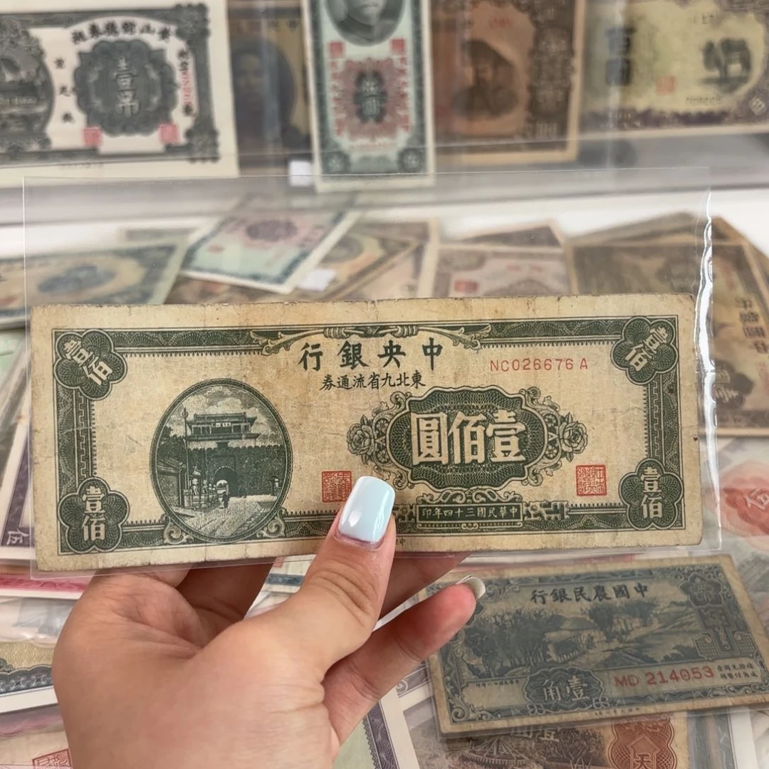 中央银行东北九省壹佰圆026676