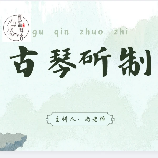 古琴斫琴精讲线上视频课（尚老师）