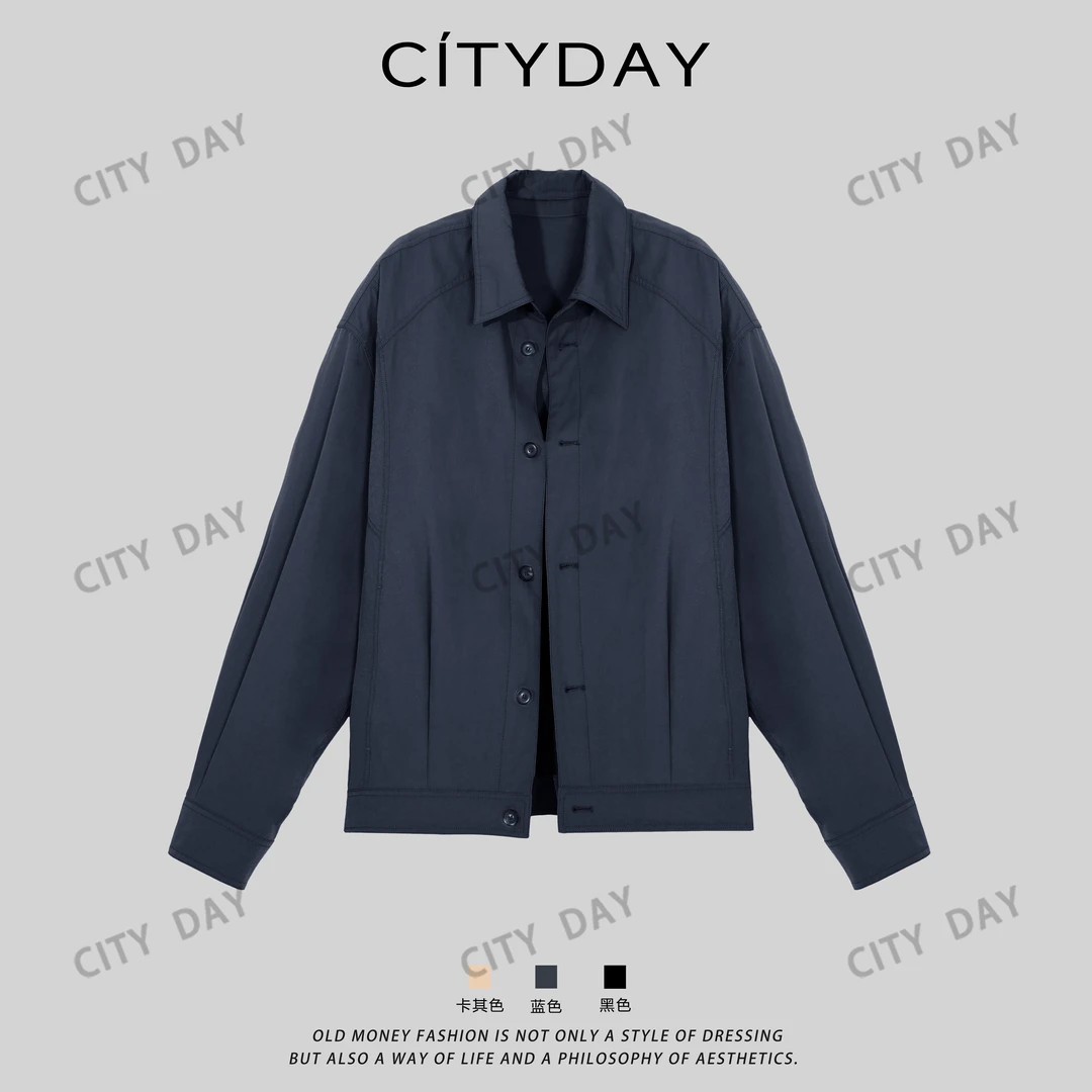 CityDay【楠哥】一衣双生·可拆卸机能领立体解构老钱衬衫夹克 8339