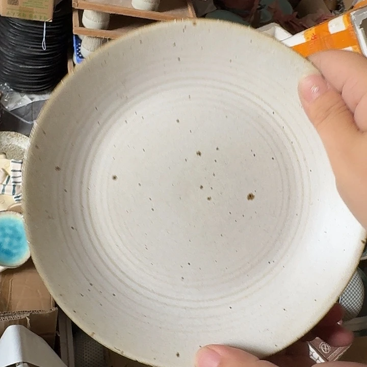 搪瓷哑光粗陶芝麻盘2件装