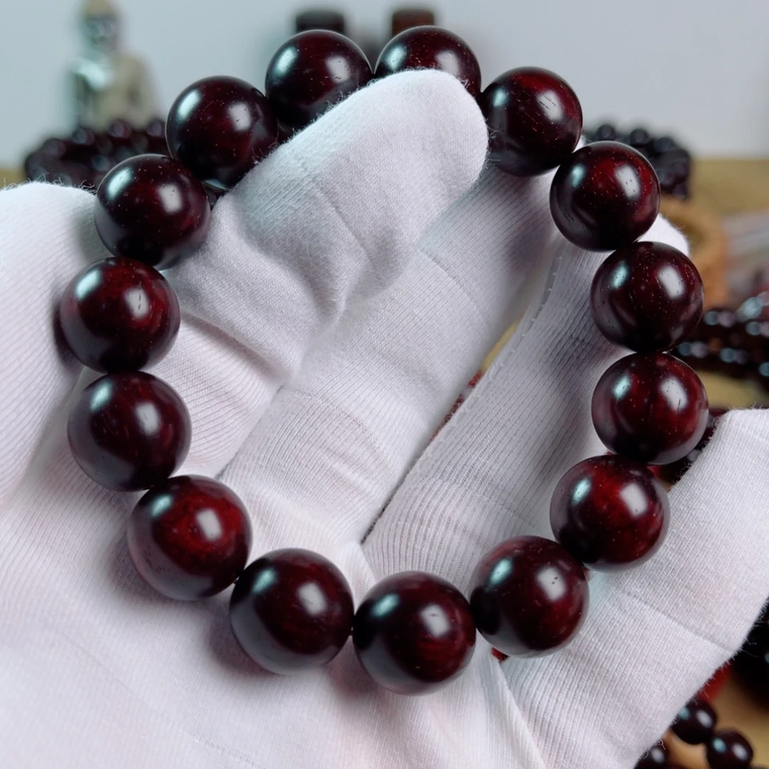 手串/手链小叶紫檀1.5高油密龙鳞金星