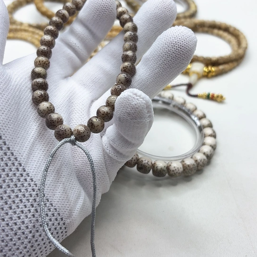 星月菩提吊坠3尊宠小冰糖月留白针尖星8圆手持