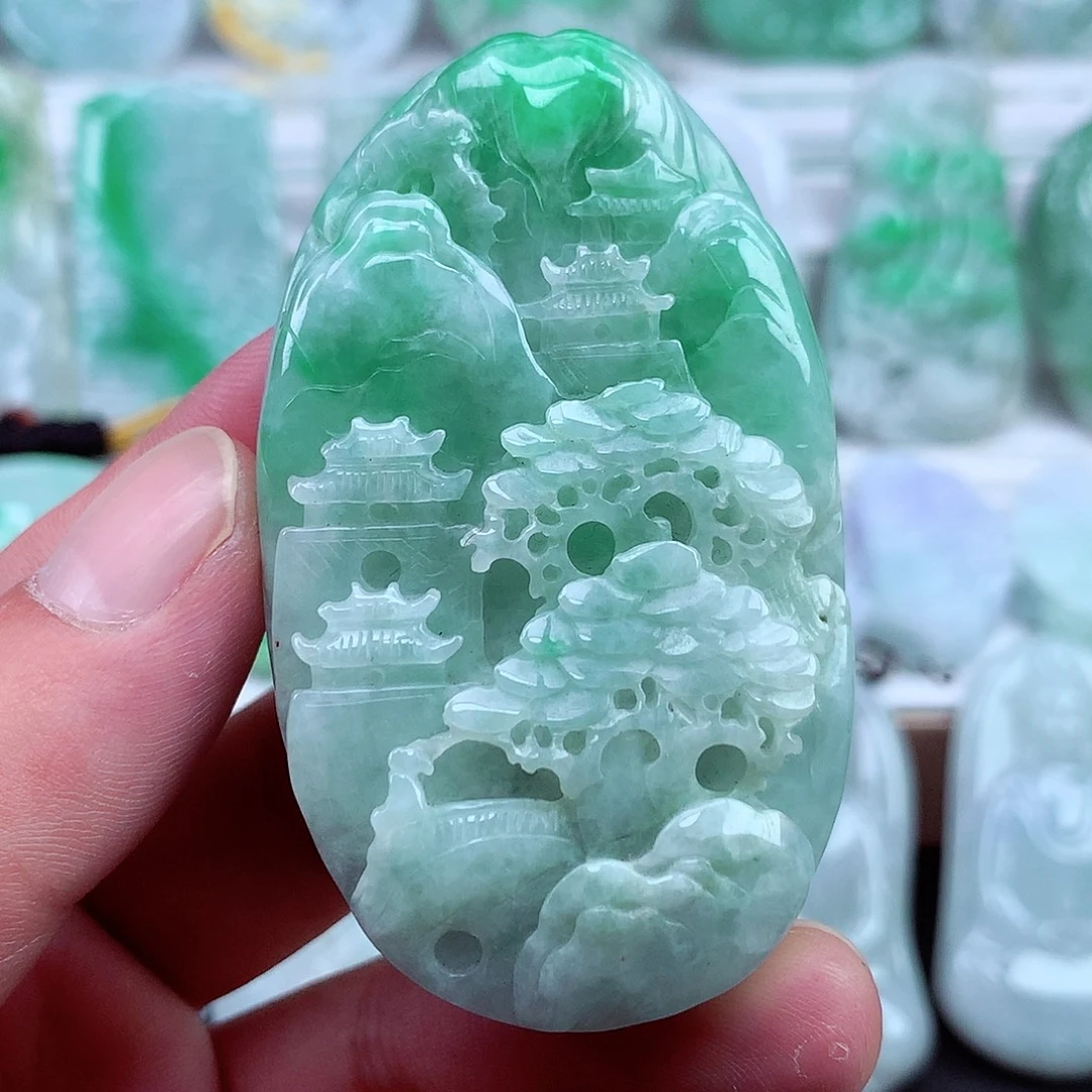 颈饰未镶嵌翡翠翡翠吊坠