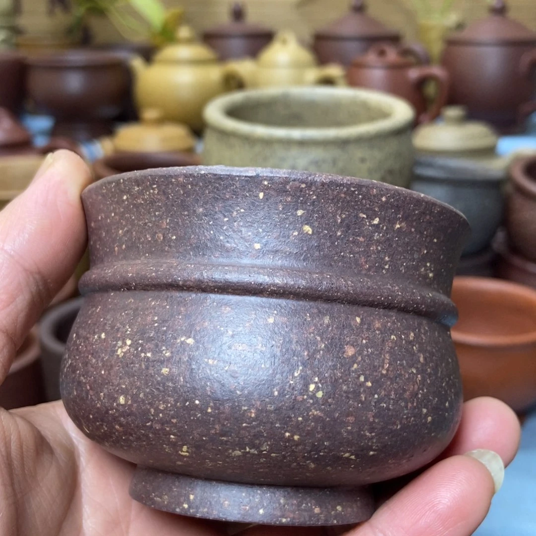 茶杯紫砂16目全砂手工泥180毫升