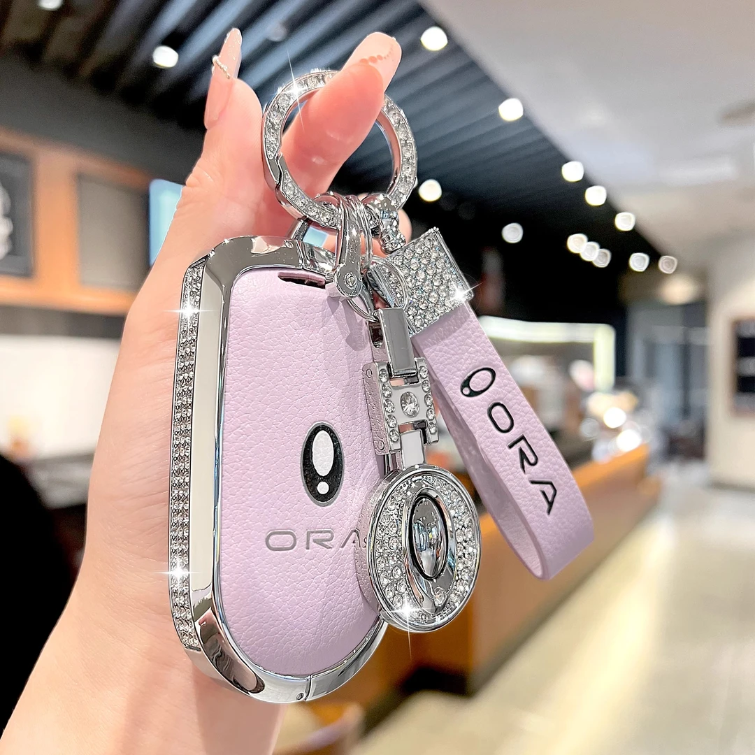 长城欧拉好猫钥匙套2024款好猫gt闪电猫芭蕾猫高级车真皮保护壳扣