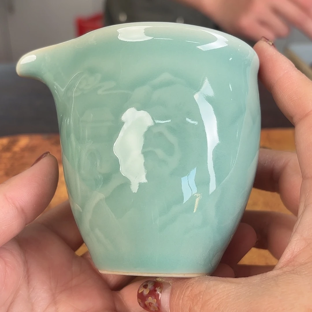 龙泉云间青瓷小米茶器