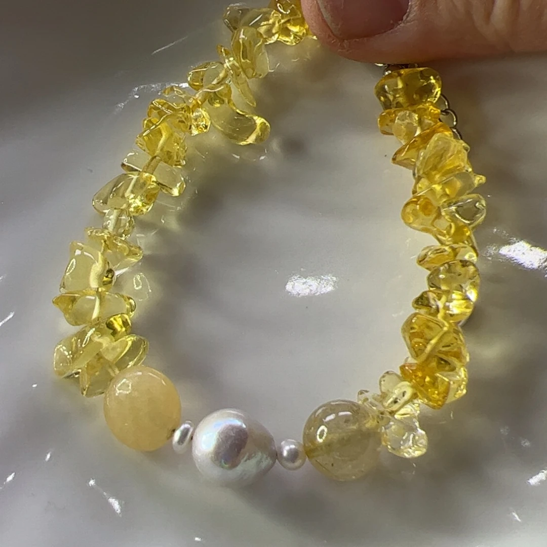 淡水珍珠手绳合金