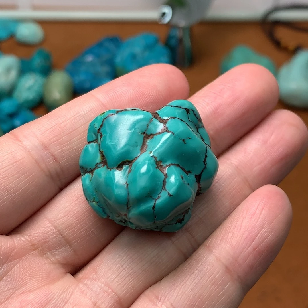 绿松石珠宝奇石未镶嵌?