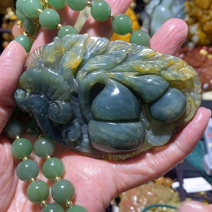 岫玉岫玉吊坠未镶嵌