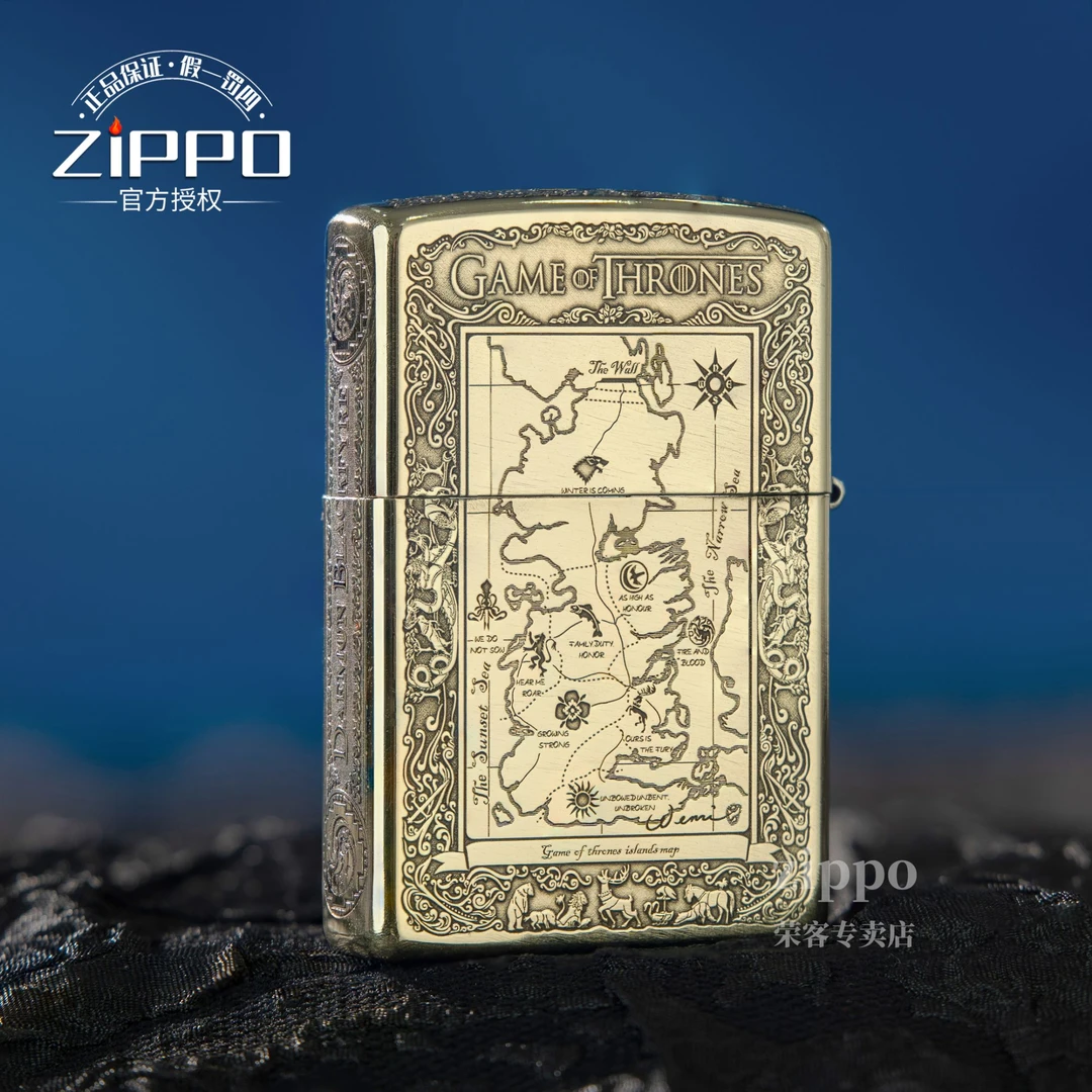 ZIPPO打火机 WZ冰与火之歌 常规煤油打火机 送礼物 DYJ1