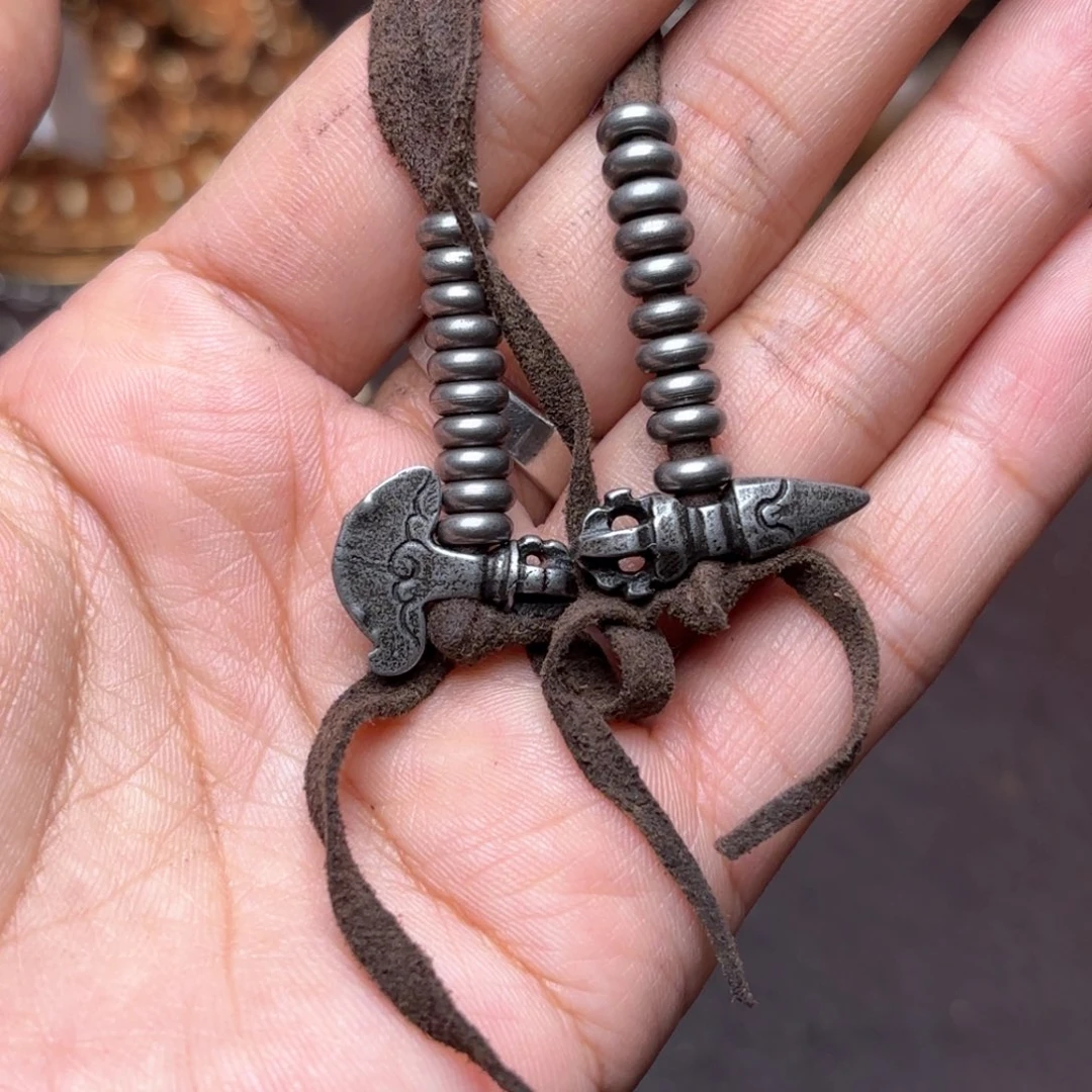 铜星月菩提吊坠项链