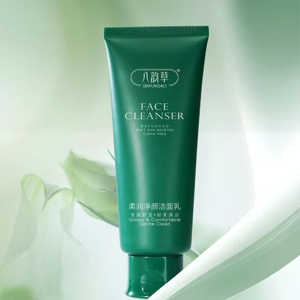 八韵草柔润净颜洁面乳.150g 绵密泡沫细腻柔滑（开封后不退）