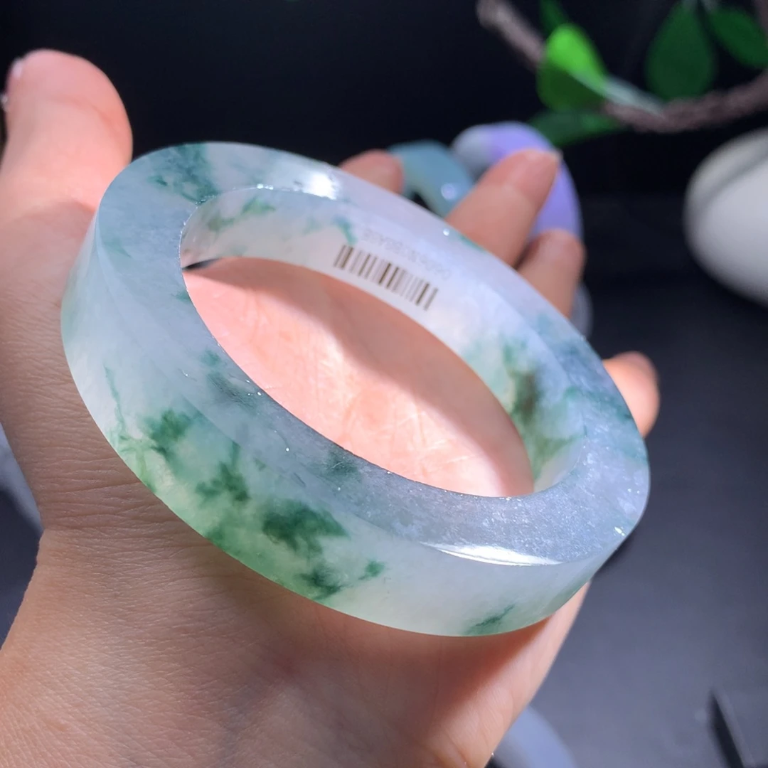 定制翡翠翡翠手镯未镶嵌红**火