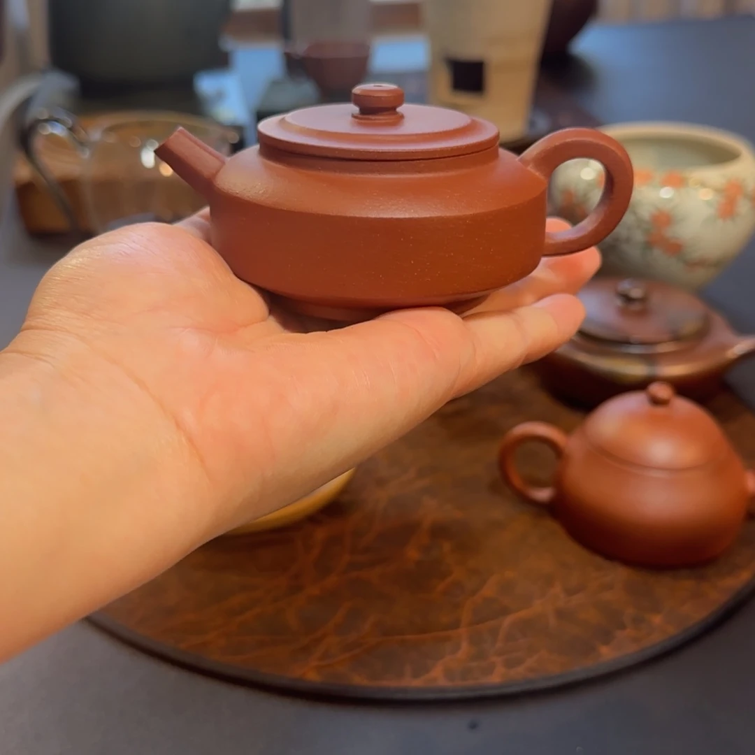 紫砂茶盘仲芳古式壶