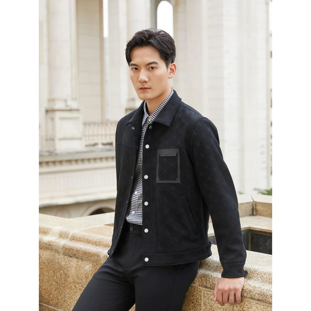 Lilanz/利郎24利郎IP联名茄克 (24QJK601)舒适休闲男士秋季潮流