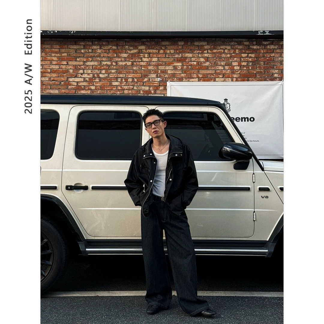 DUPU CONTRACTED 户外环保再生尼龙下摆抽绳三防连帽冲锋衣夹克