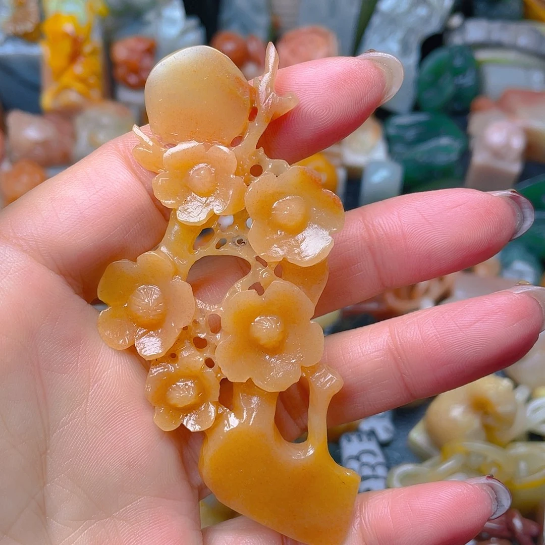 青田石印石花开富贵