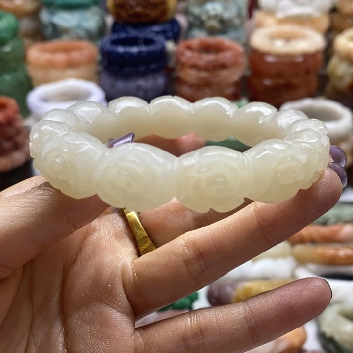 查罗石未镶嵌手镯圈口60