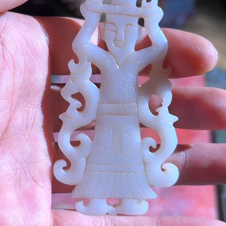 和田玉未镶嵌挂件