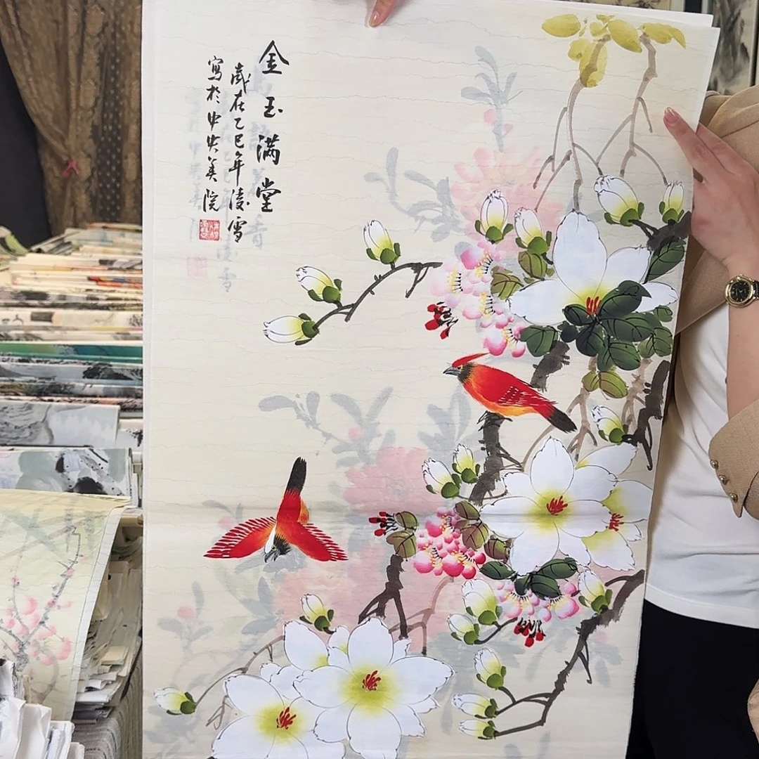 纯手绘国画作品好看