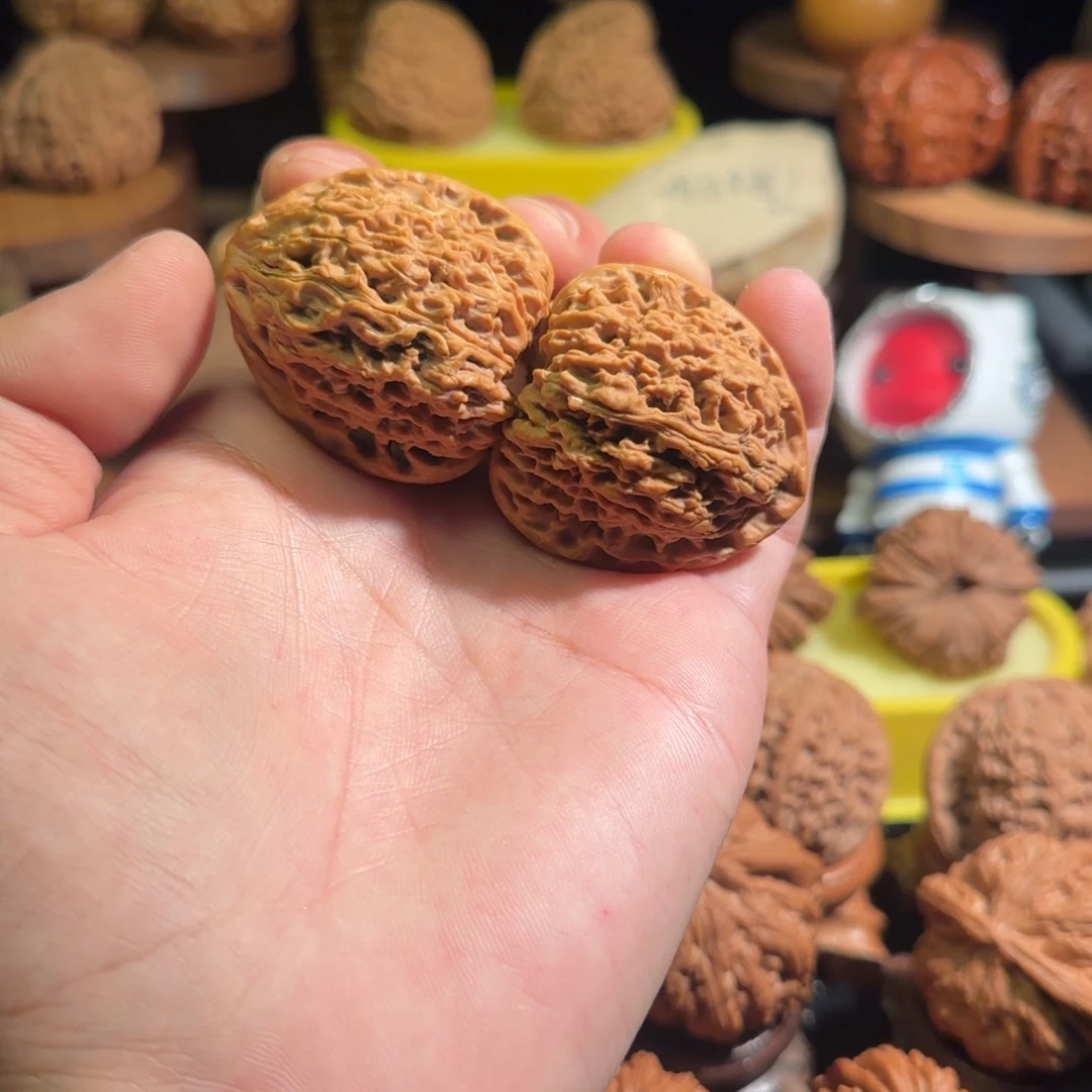 文玩核桃吊坠39有修南疆石