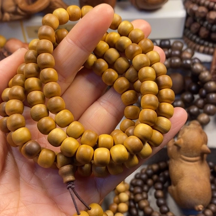 真***？檀香木手串/手链老山檀奶香味7*8黄红肉