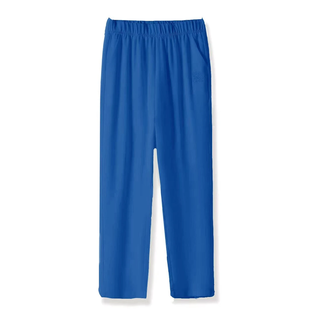 【娇漫姿】夏款醋酸透气休闲快干防蚊宽松户外薄款女士显瘦直筒裤