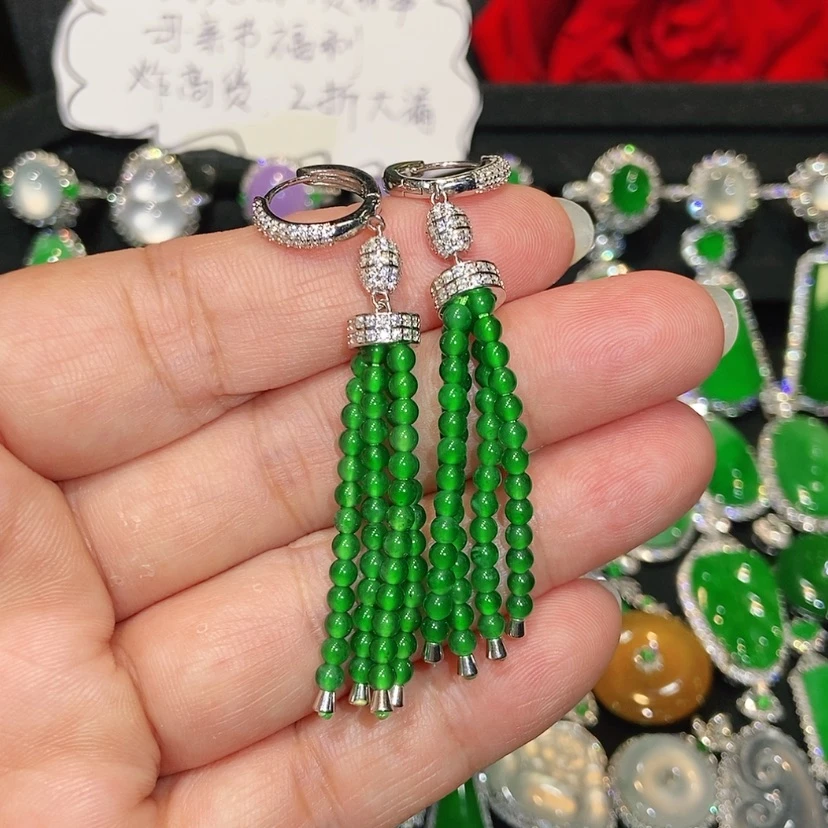 【闪购商品】翡翠未镶嵌耳饰天然翡翠