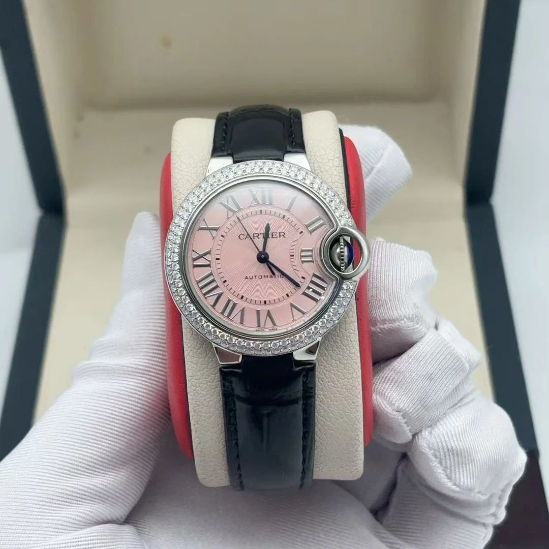 99新 Cartier/卡地亚 33mm 卡地亚 蓝气球后镶钻自动机械女士腕表