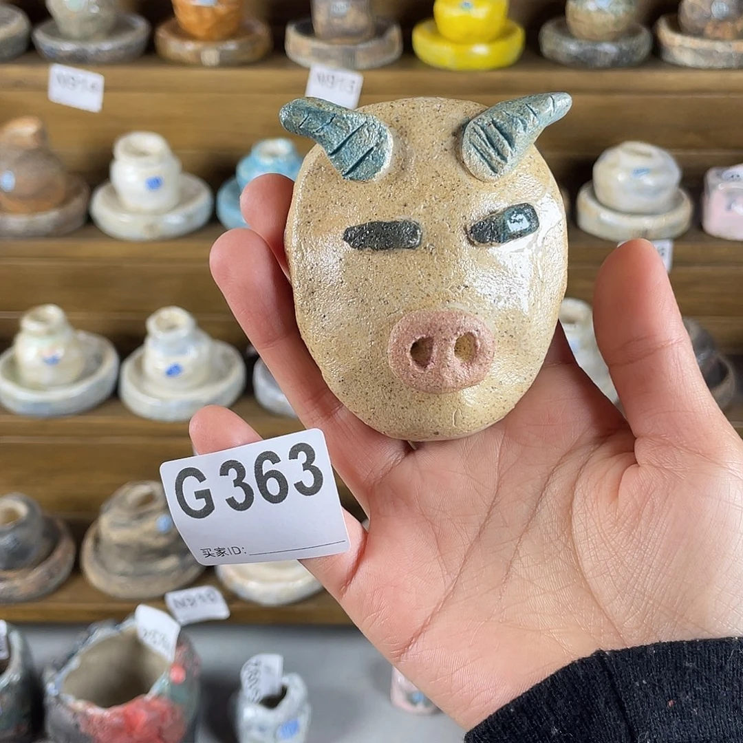 朋***友坛子姐花盆  小白孤品 8*7左右百搭