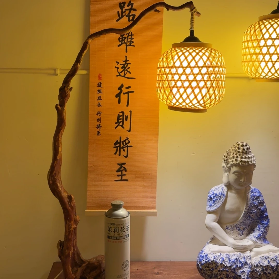 木杜鹃根自然根艺造景台灯孤品